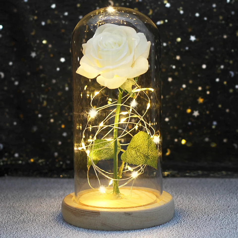 Rosa Iluminada de Galaxia LED